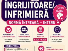 Infirmiere si ingrijitoare camin privat de batrani (Bucuresti-IF)